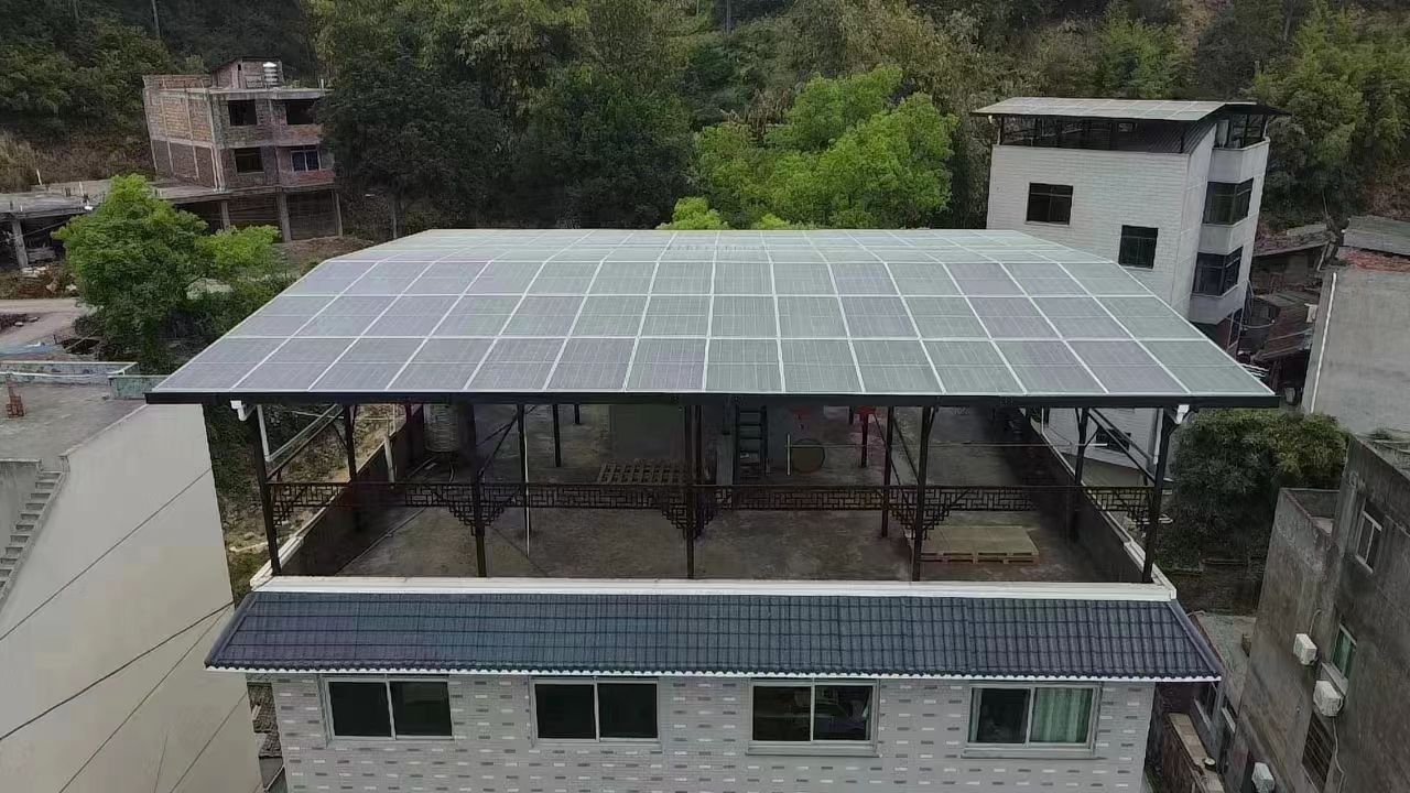 佛山15kw+10kwh自建别墅家庭光伏储能系统